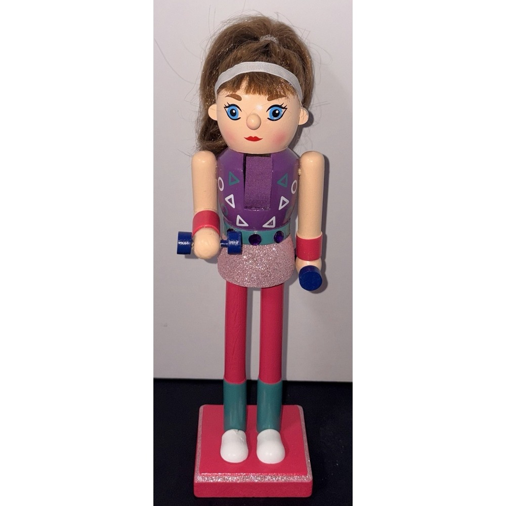 ASHLAND WORKOUT GIRL Personal Trainer NUTCRACKER 10" Lifting Weights